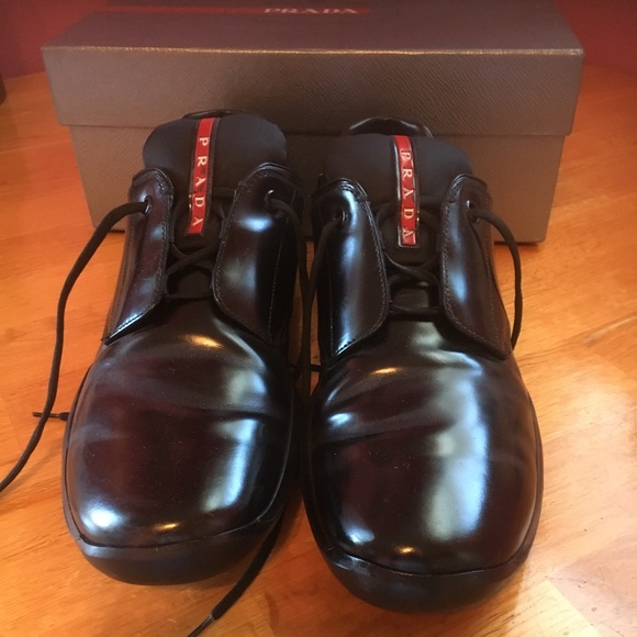 Prada black casual shoes sized 13 US. Worn less than 5x. Authentic. No flaws. - Picture 2 of 6